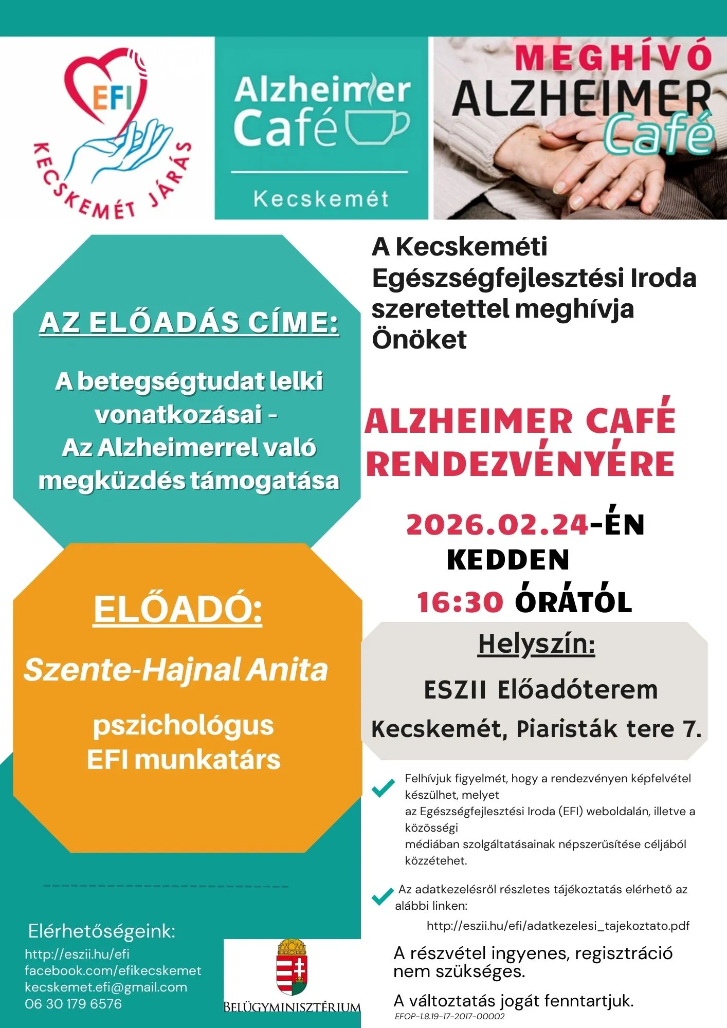Alzheimer Cafe plakát
